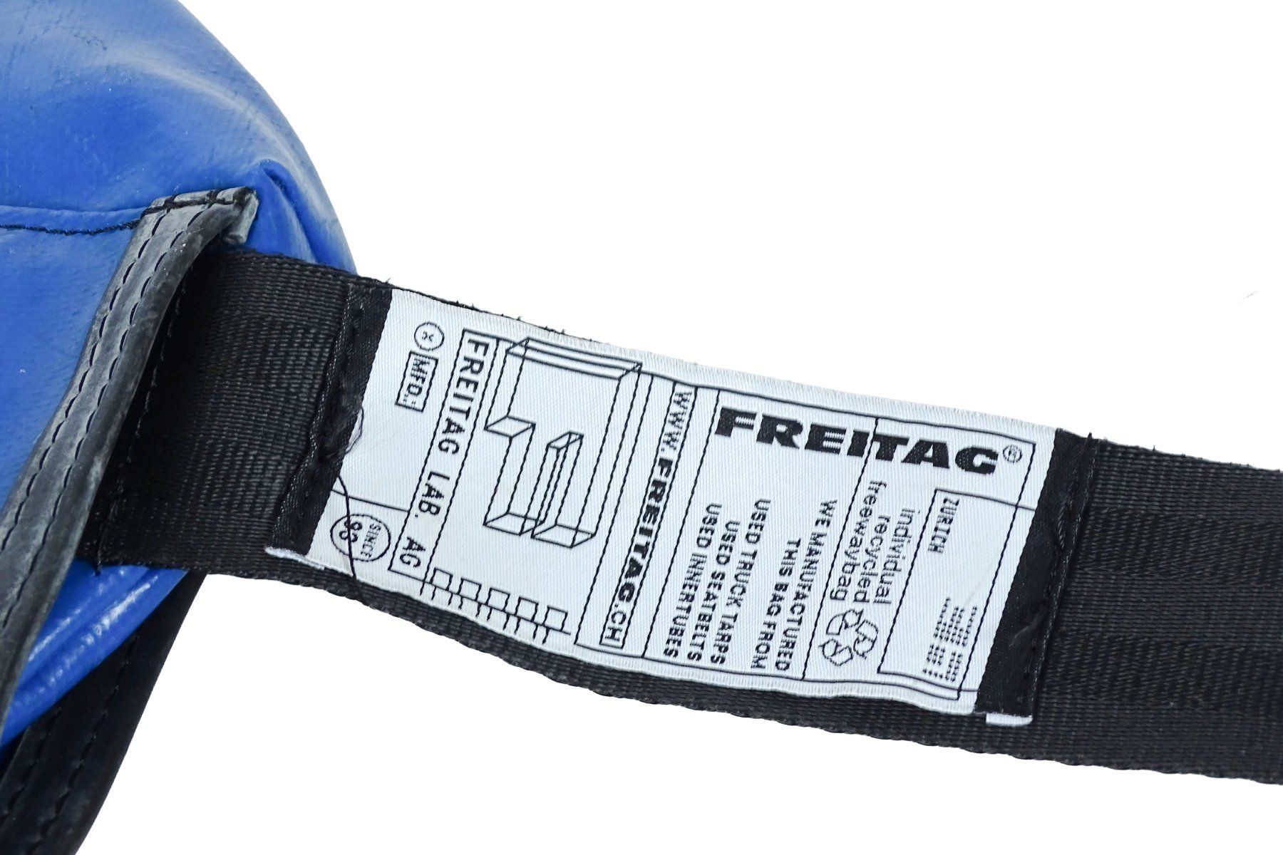 Freitag Borse: FREITAG Umhängetasche – Blau / Gelb – Usato da Solothurn venduto da hli_n69n 4