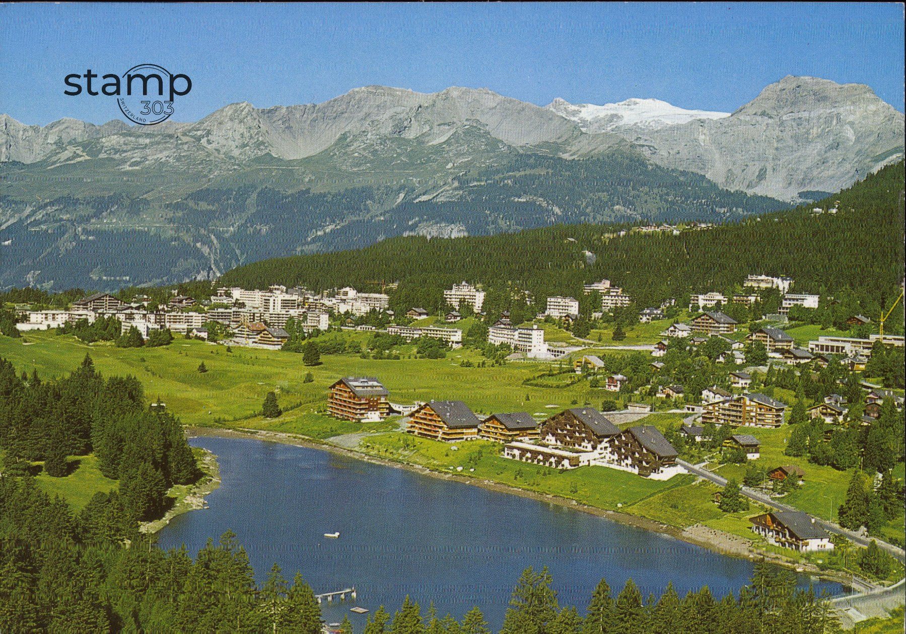 Cartoline postali: 1977 AK Crans-Montana – Usato da Eggersriet venduto da stamp303