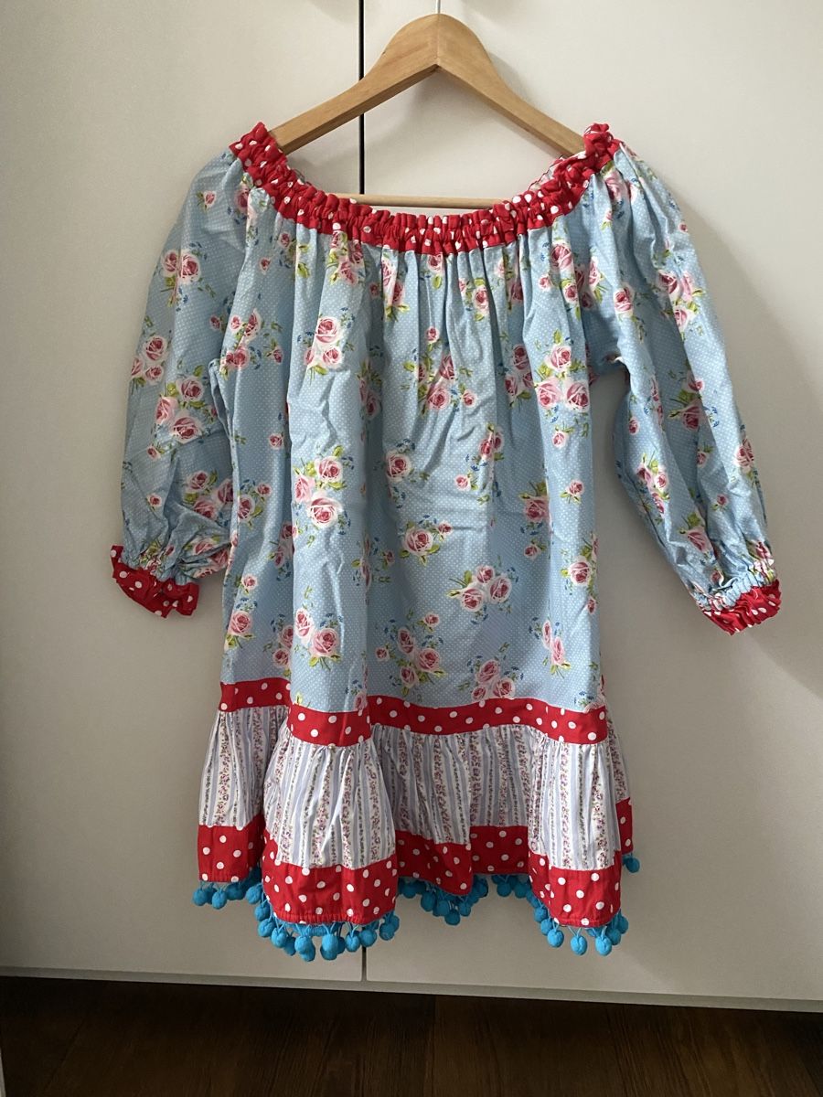 Tuniche: Blumentunika mit Puffärmeln, Grösse S/M – Nuovo (secondo la descrizione) da Maur venduto da my_private_sale 4