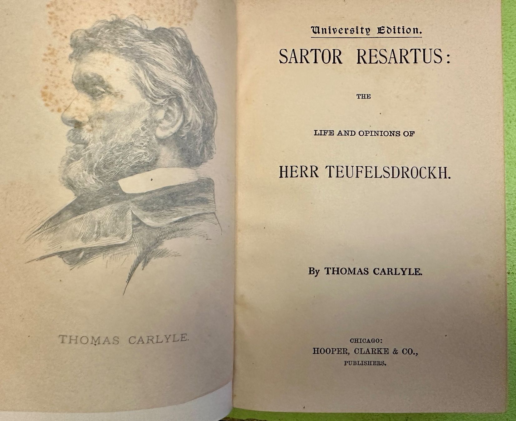 Libri: Thomas Carlyle: Sartor Resartus. – Usato da Zürich venduto da allp 3