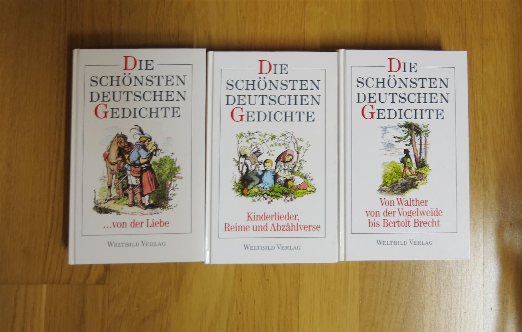 Libri: Die schönsten deutschen Gedichte - div – Usato da Schaffhausen venduto da flohmarktbuecherlaus