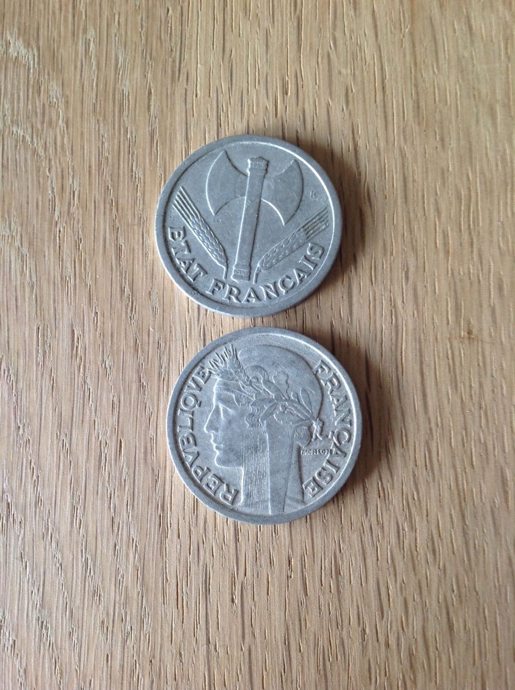 Alle Münzen: Deux pièces de 2 franc français TB – Gebraucht aus Villars-sur-Glâne von Graca03 3