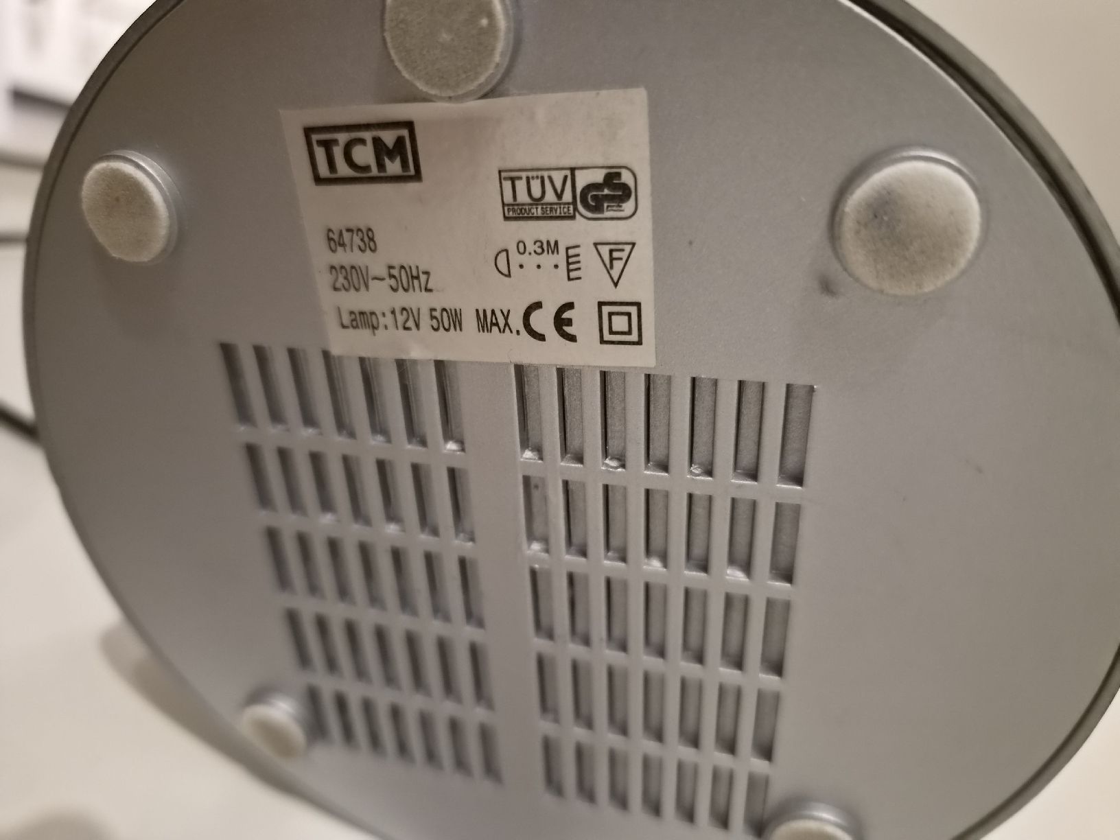 Lampade: Tischleuchte TCM silber blau – Usato da Bütschwil venduto da baesi278 4