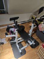 Gorilla Sports Hantelbank mit Gewicht