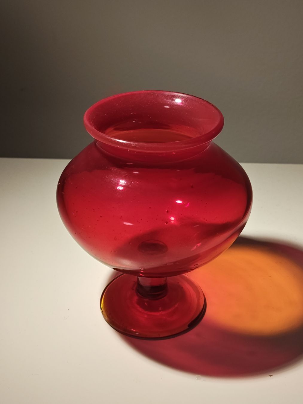 Gläser: Boda Rubinrote Glassvase – Neu (gemäss Beschreibung) aus Kloten von tur_s79q