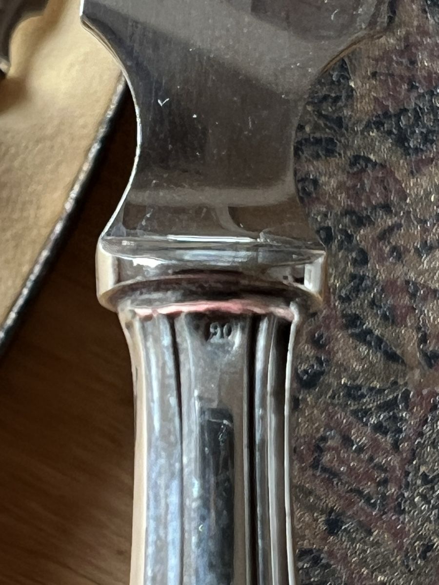 Set di posate: Käse- und Buttermesser Silber 90 – Usato da Zürich venduto da nabisco 1