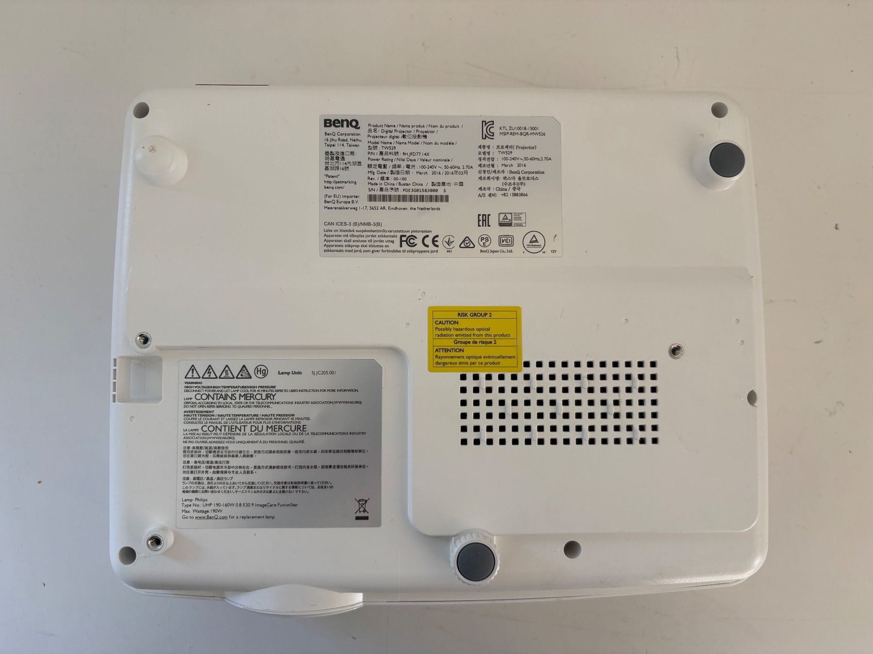 BenQ Proiettori: Beamer Projektor BenQ TW529 DLP HDMI 3D Heimkino – Usato da Birmensdorf ZH venduto da CCBlum 5