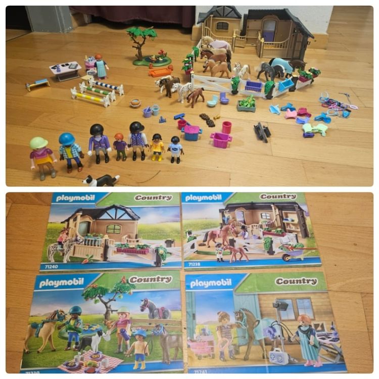 Playmobil Jouets: Grosses Playmobil Pferde Set Country m. viel Zubehör Ponyhof – D'occasion à Luzern par der 2