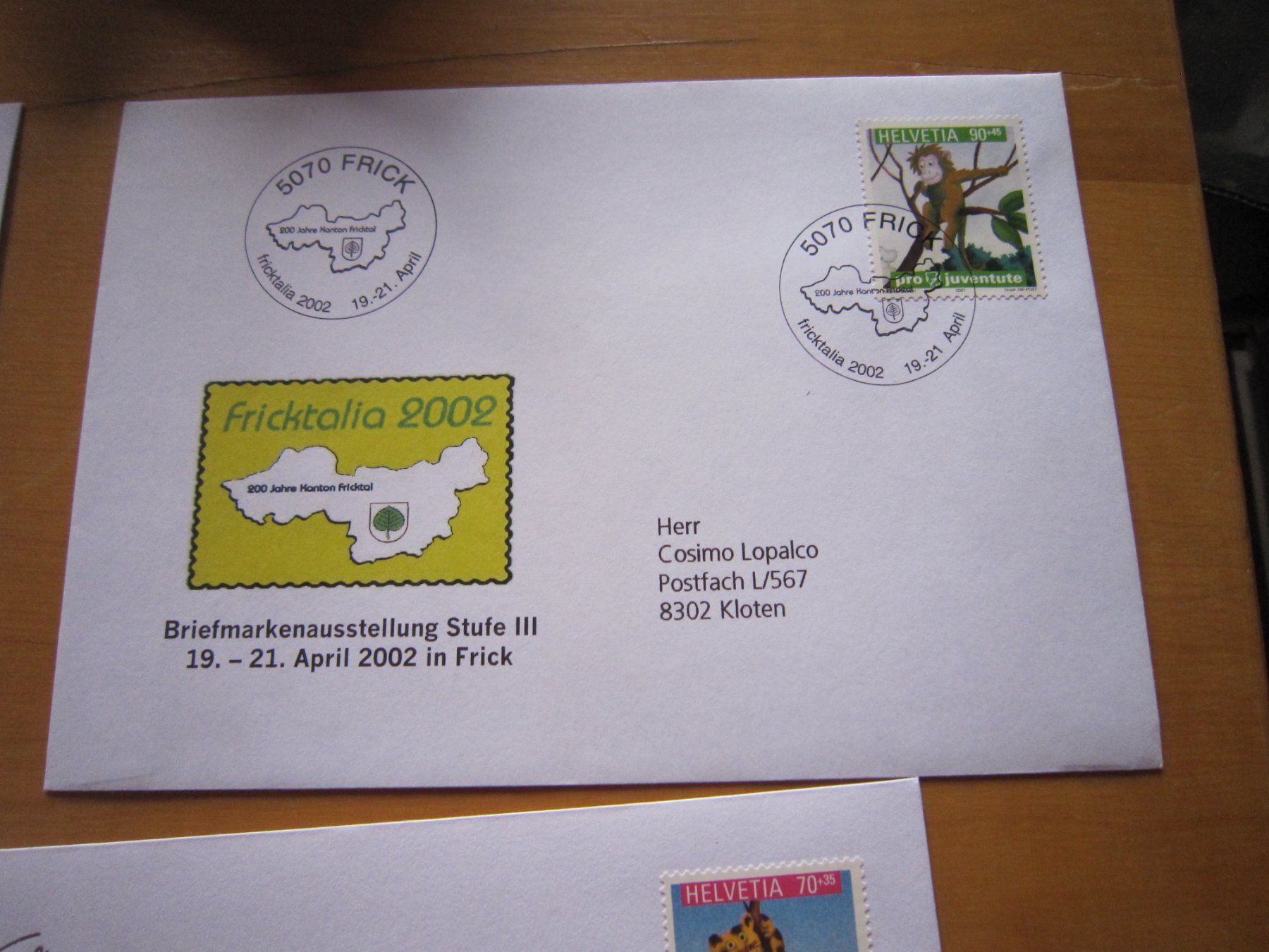 Tutti i francobolli: L4 Briefe mit Spezialstempel 2002 – Usato da Giubiasco venduto da sal_9j6w 7