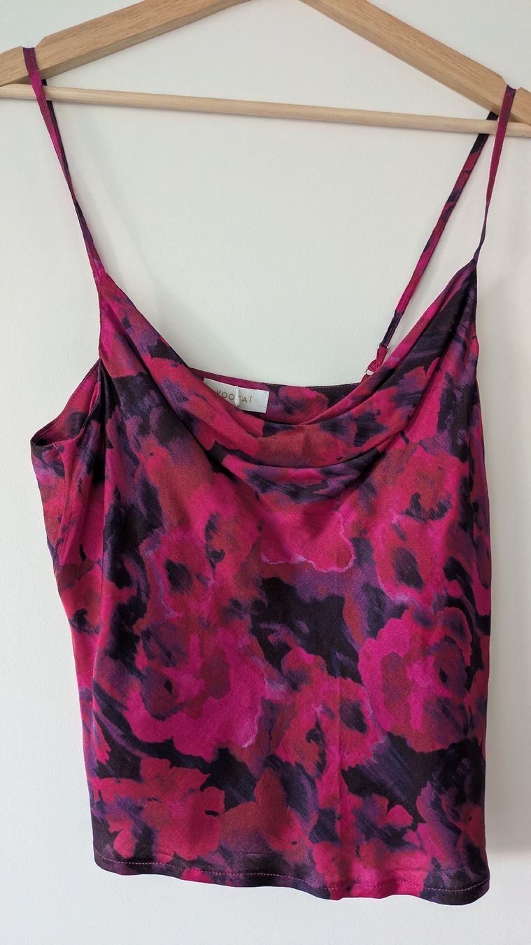 Top: kookaï cowl neck top – Nuovo e nell'imballaggio originale da Ettingen venduto da hms_w27b