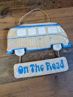 Deko VW Bus "On the Road", Holz, Vintage Look