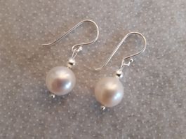 Perlen Ohrringe Sterling Silber 925