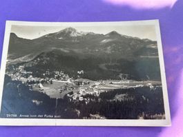 Arosa von der Furka aus, alte Ak,