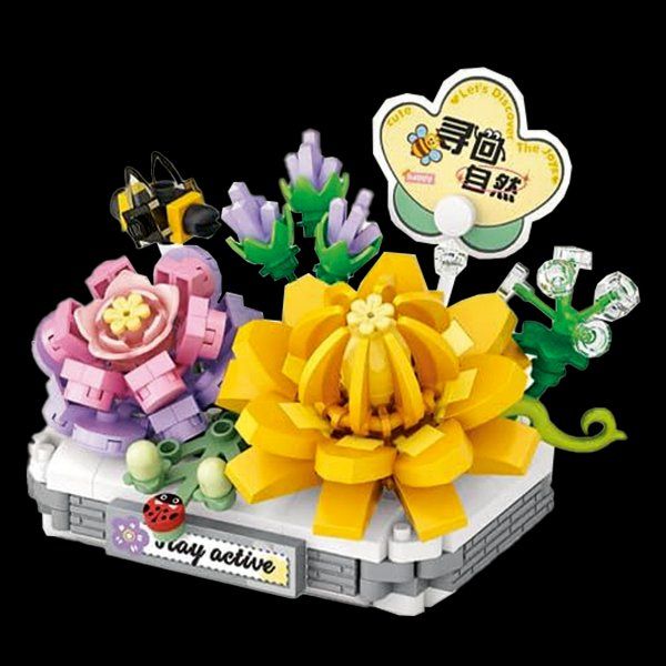 Kit di costruzioni: Blume im Topf: Stay Active / Mini-Bausteine – Nuovo e nell'imballaggio originale da Meisterschwanden venduto da Bigi1 1