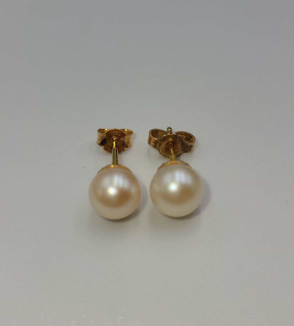 Orecchini pendenti & Orecchini a lobo: 18 Karat 750 Gold Perlen Ohrstecker – Usato da Wald ZH venduto da Dasilver 7