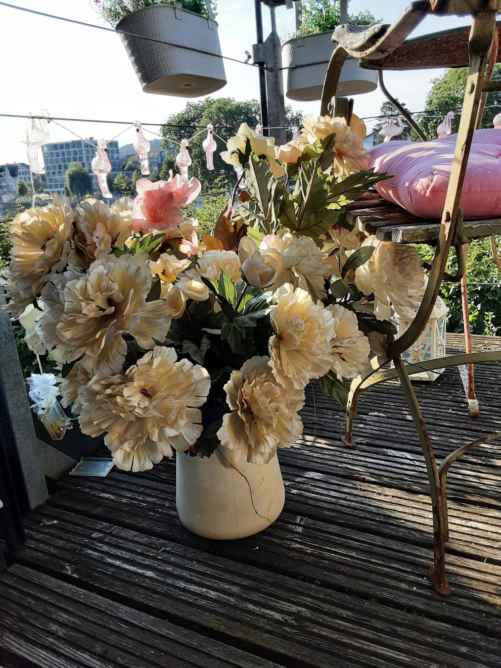 Piante & sementi: Schöne Kunst-/Seidenblumen, grosses Bouquet – Usato da Solothurn venduto da BelleEpoque 8