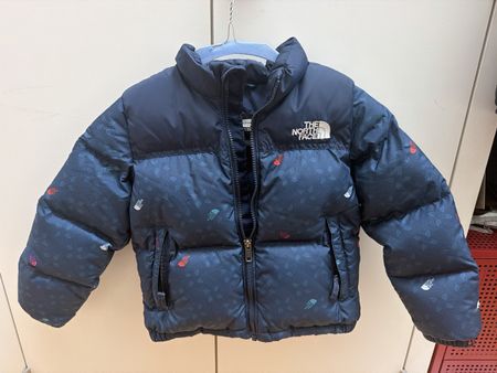 Daunenjacke The North Face 700 blau Muster Grösse 5 J