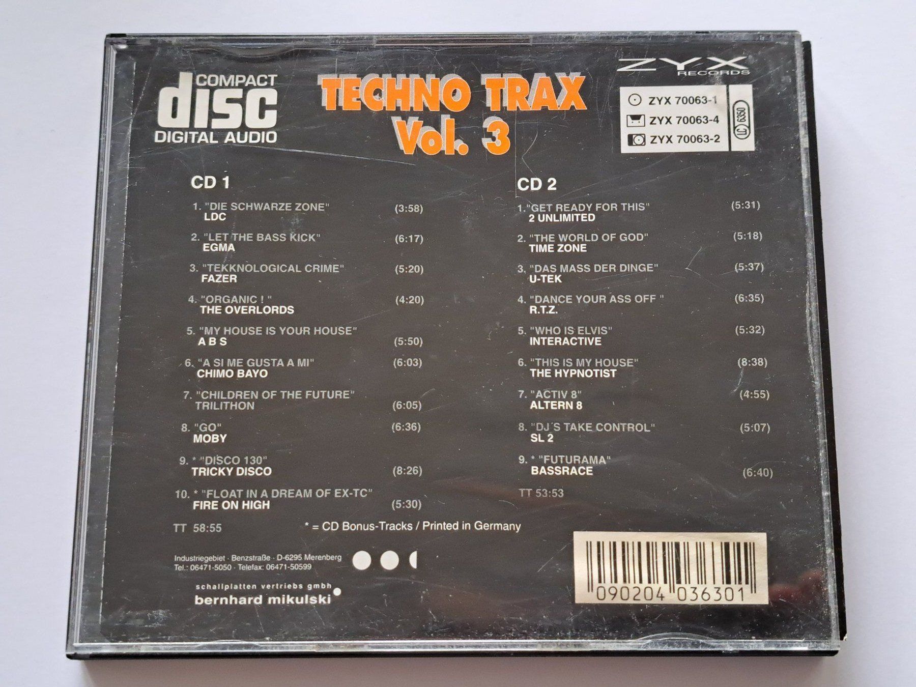 CD: Cd Techno Trax volume 3 – Usato da Pully venduto da bro_n52j 1