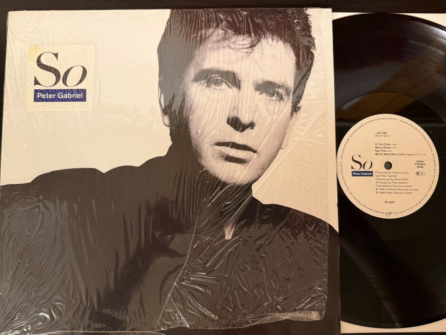 Schallplatten: Peter Gabriel – So [LP EU 1986] – Gebraucht aus Tamins von Dark-Skull-Vinyl