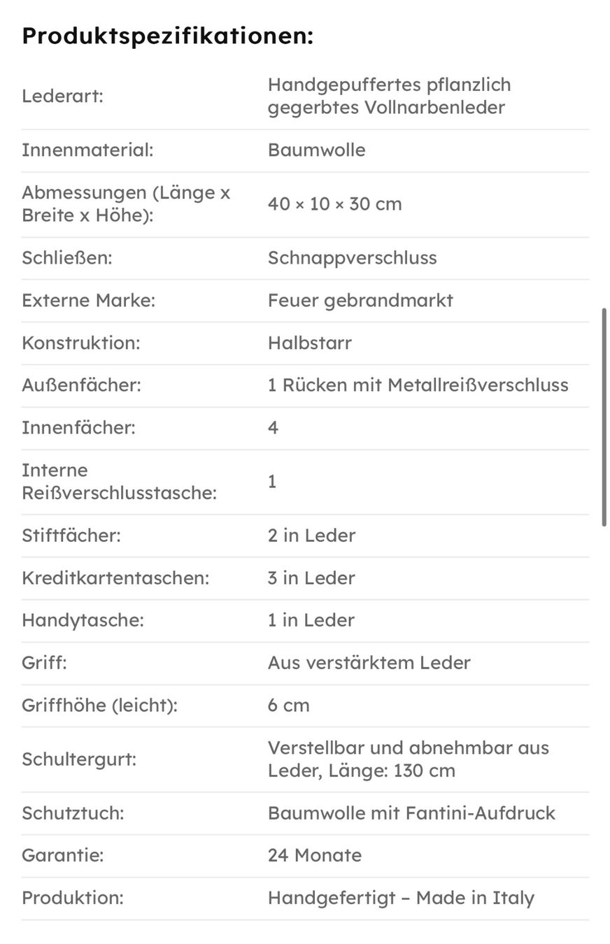 Valigie & Borse: Aktentasche aus Leder Shanghai – Nuovo e nell'imballaggio originale da Wittenbach venduto da bes_k8vr 4