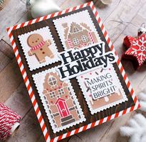 Waffle Flower 2er Set Stanzschablonen  ** Happy Holidays **