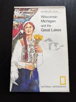 National Geographic Karte, Wisconsin, Michigan, USA! Top!...
