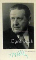 Theodor Pistek (1895-1960) Schauspieler - Autogramm