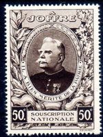 VIGNETTE OBERSTLEUTNANT JOFFRE 1947 ** POSTFRISCH ** - JJ232