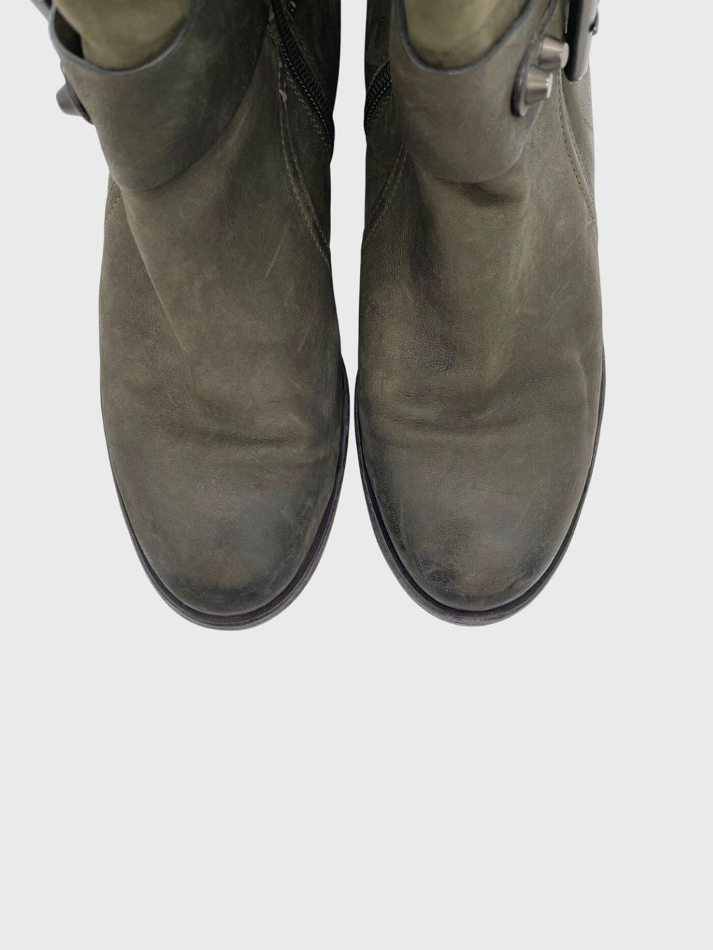 Kennel + Schmenger Scarpe da donna: Kennel & Schmenger Biker Ankle Boot EU 38 Grün – Usato da Zürich venduto da shoe_shop 6