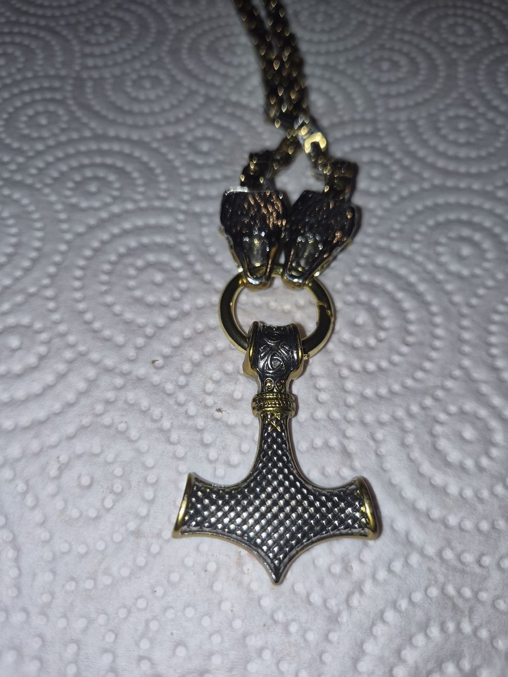 Catenine: Collier marteau de Thor / tete de loup viking – Nuovo (secondo la descrizione) da Senèdes venduto da hen_fw8b 1