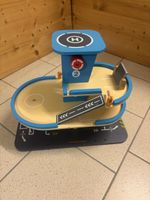 Garage jouet en bois avec héliport pour enfants