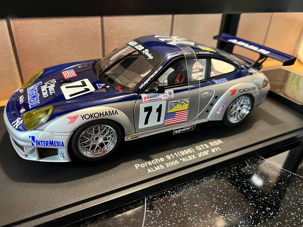 Autoart 1 18 porsche 911 gt3 rsr alms alex job 71 rare new kaufen