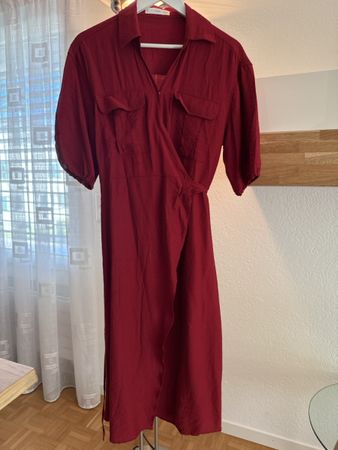 Damen Wickelkleid Mango bordeaux Grösse L guter Zustand