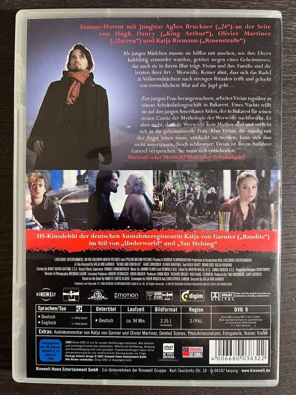Tutti i DVDs: Blood & Chocolate – Usato da Zürich venduto da FilmFreunde 1