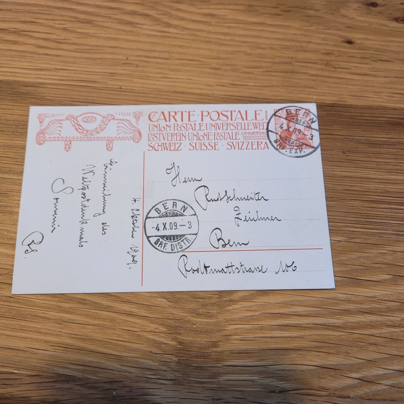 Cartes postales: GS Karte Bern 1909 – D'occasion à Biel/Bienne par Destockweb