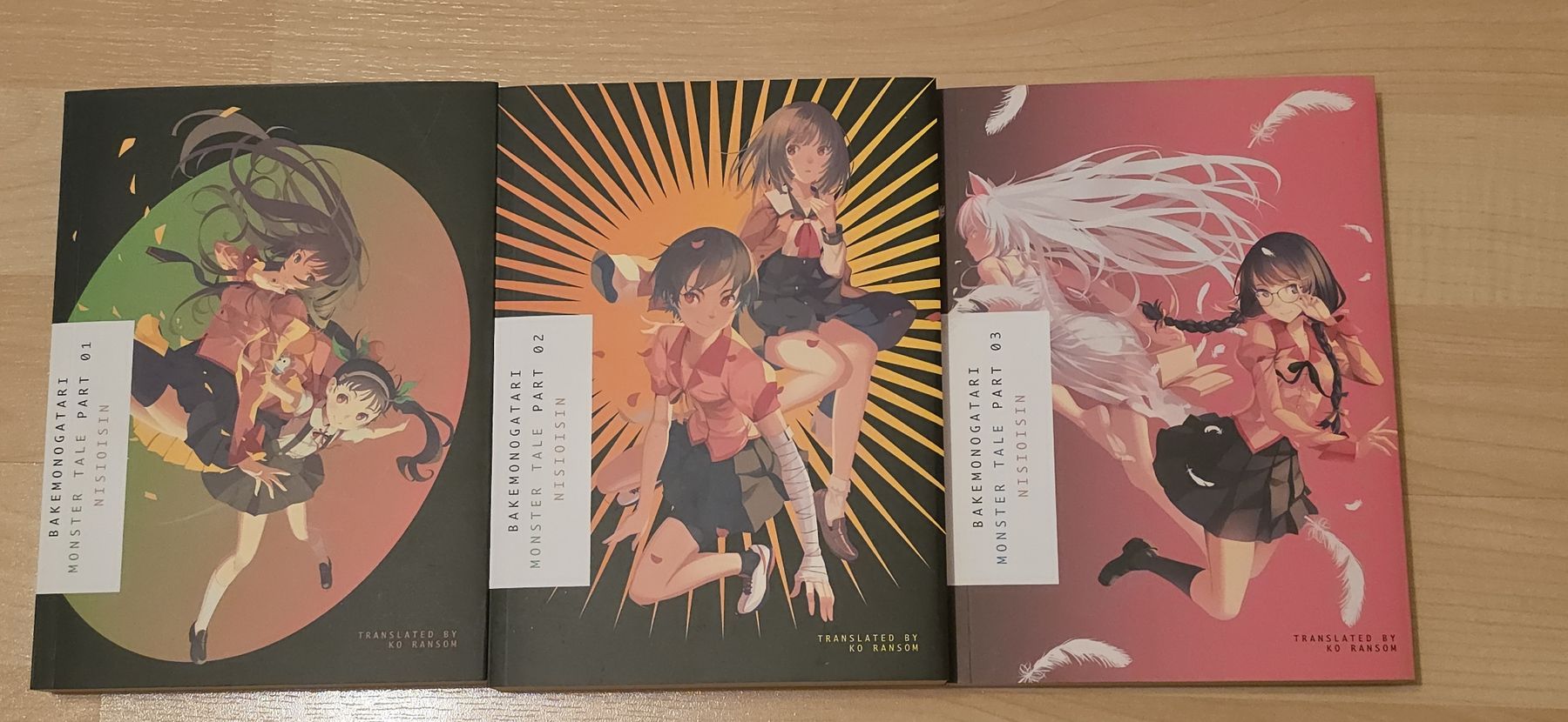 Libri: Bakemonogatari Light Novel 1-3 – Usato da Sisikon venduto da slaronix