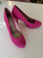 Neue Tamaris Pumps Pink Gr. 40, Wildleder