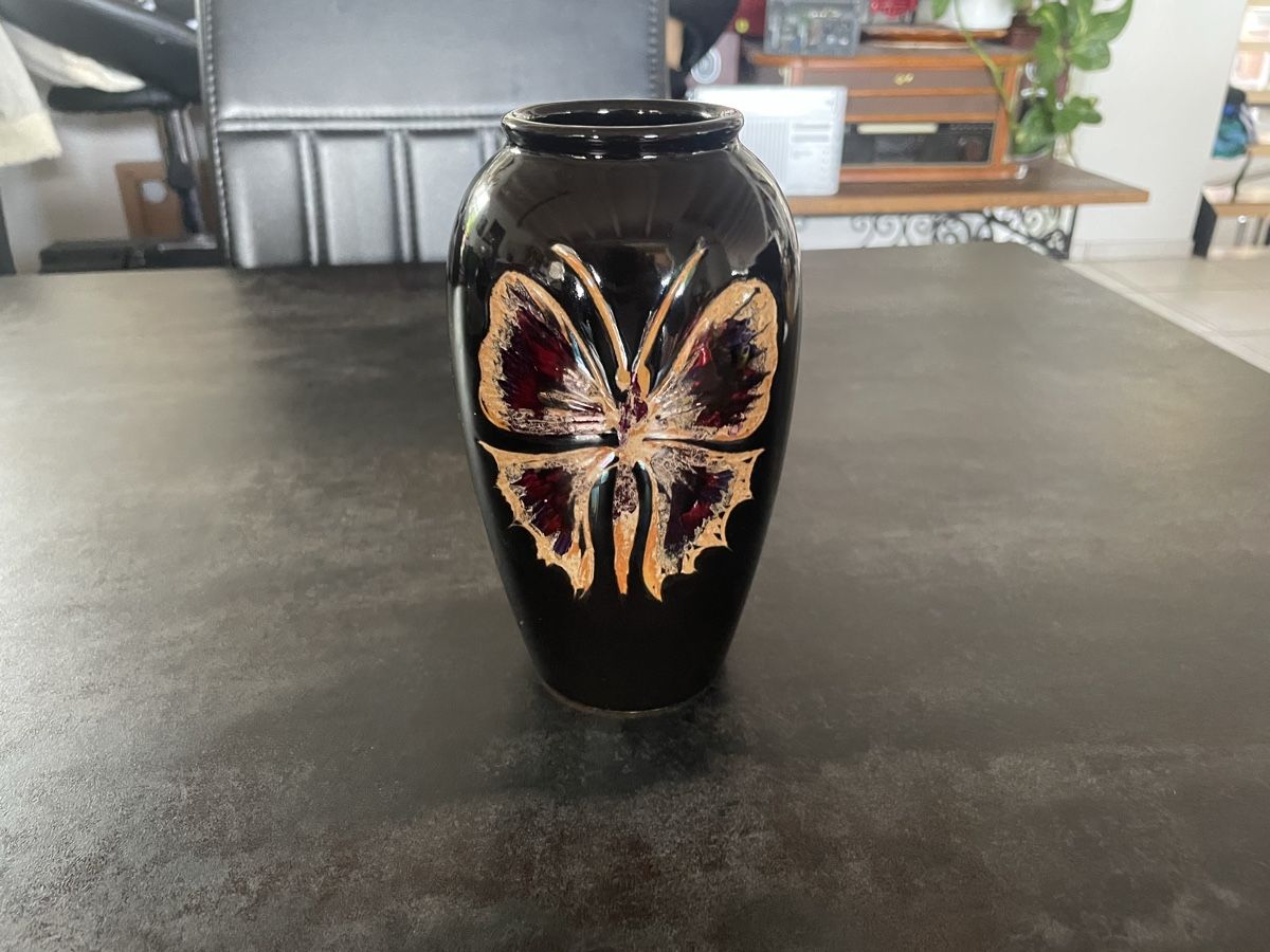Vasen & Gefässe: Vase Papillon Vintage Céramique Scheurich – Gebraucht aus Vallamand von Bricbracbroc82