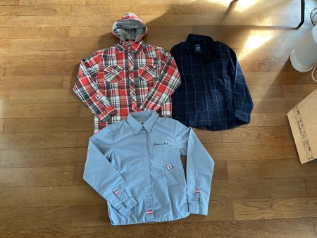 3 Hemden Jungs 164  / M Kleiderset Kleiderpaket  14 J.