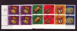1985 4er Block Serie Pro Patria Ersttagsstempel