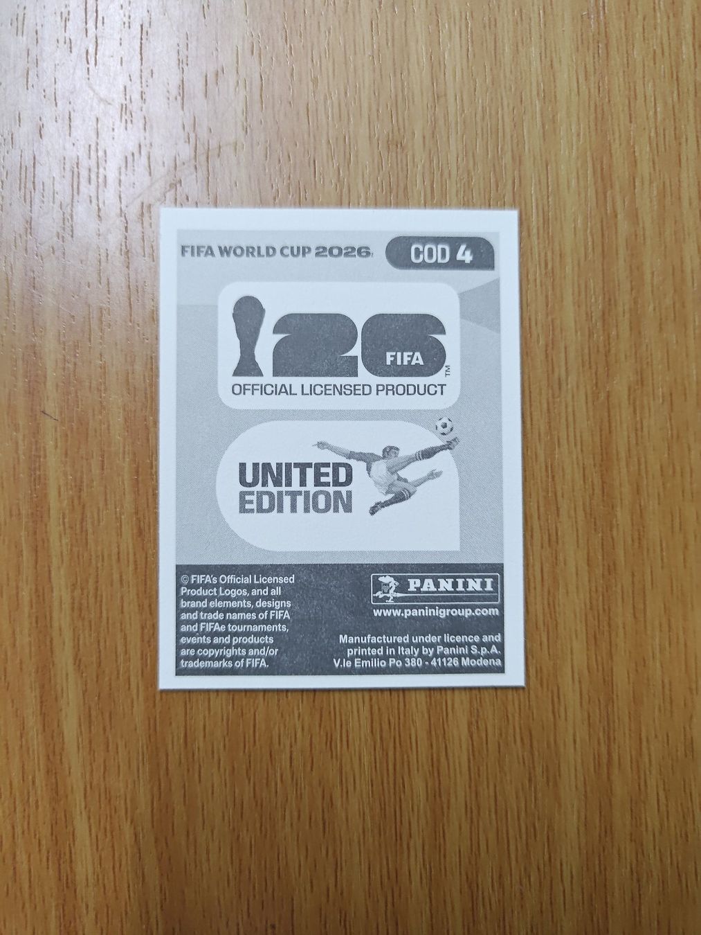 Panini Carte collezionabili: Panini WM 2026 Sticker - COD 4 – Usato da Hochdorf venduto da all_u_want 1