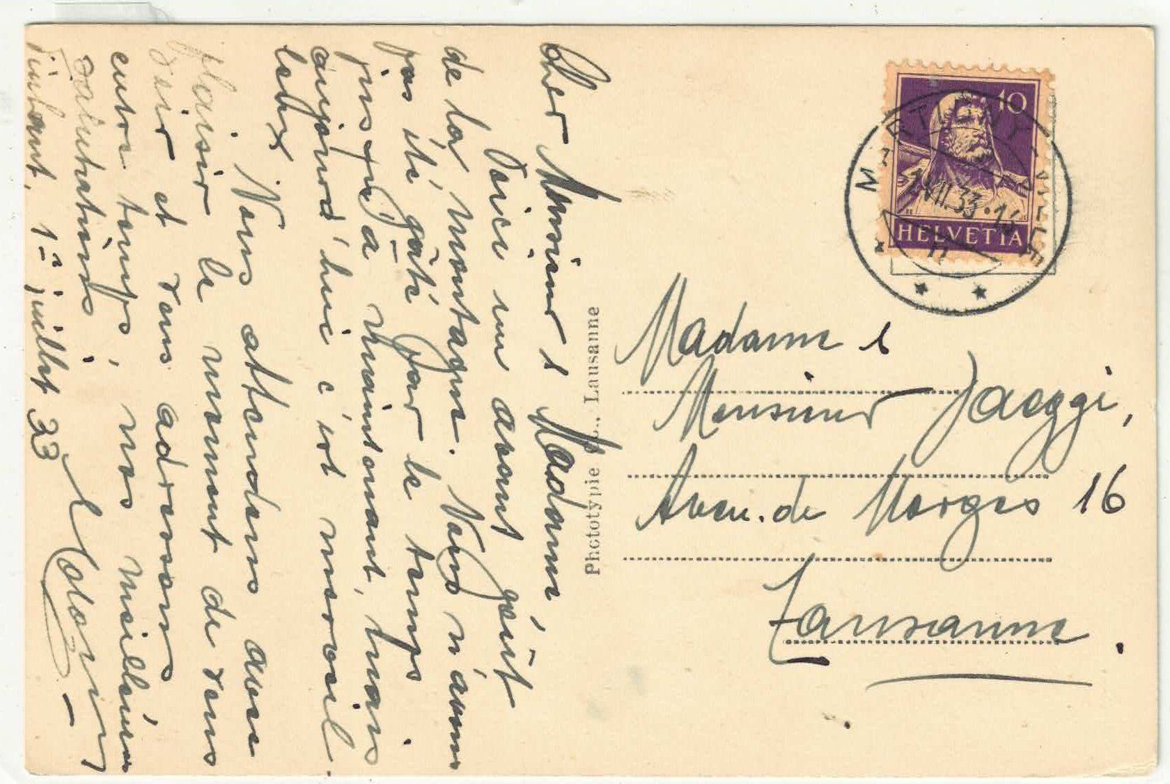 Cartoline postali: Le Glacier du Trient et Pointe d'Orny – Usato da Ettingen venduto da Kartenplanet 1
