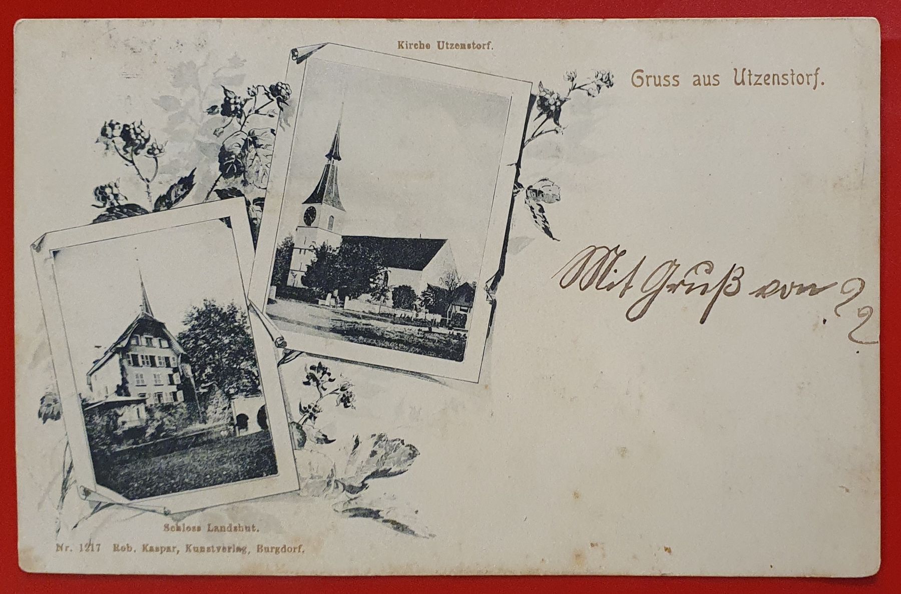 Ansichtskarten: Gruss aus Utzenstorf 1905 – Gebraucht aus Kreuzlingen von Rschweiz1