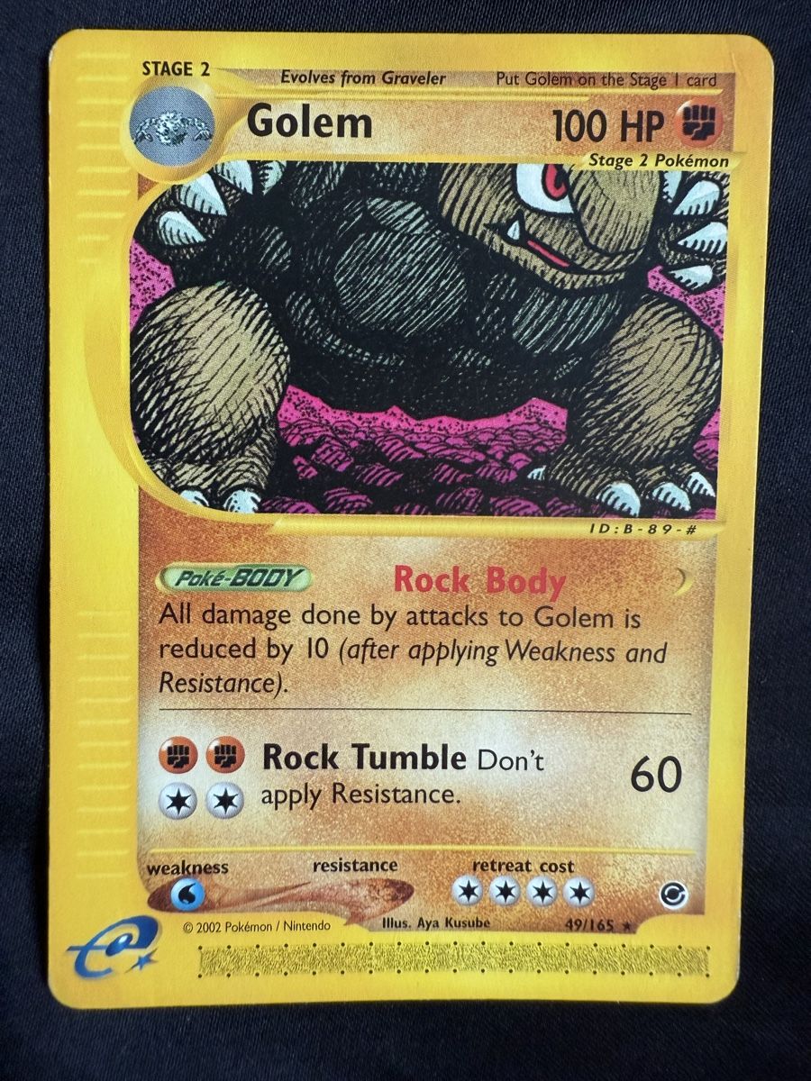 Pokémon Carte collezionabili: Golem Pokemon (Expedition) - 49/165 – Usato da Winterthur venduto da SiddyPokemon