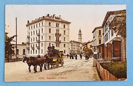 Samaden - Postkutsche - Bernina Post - 1914