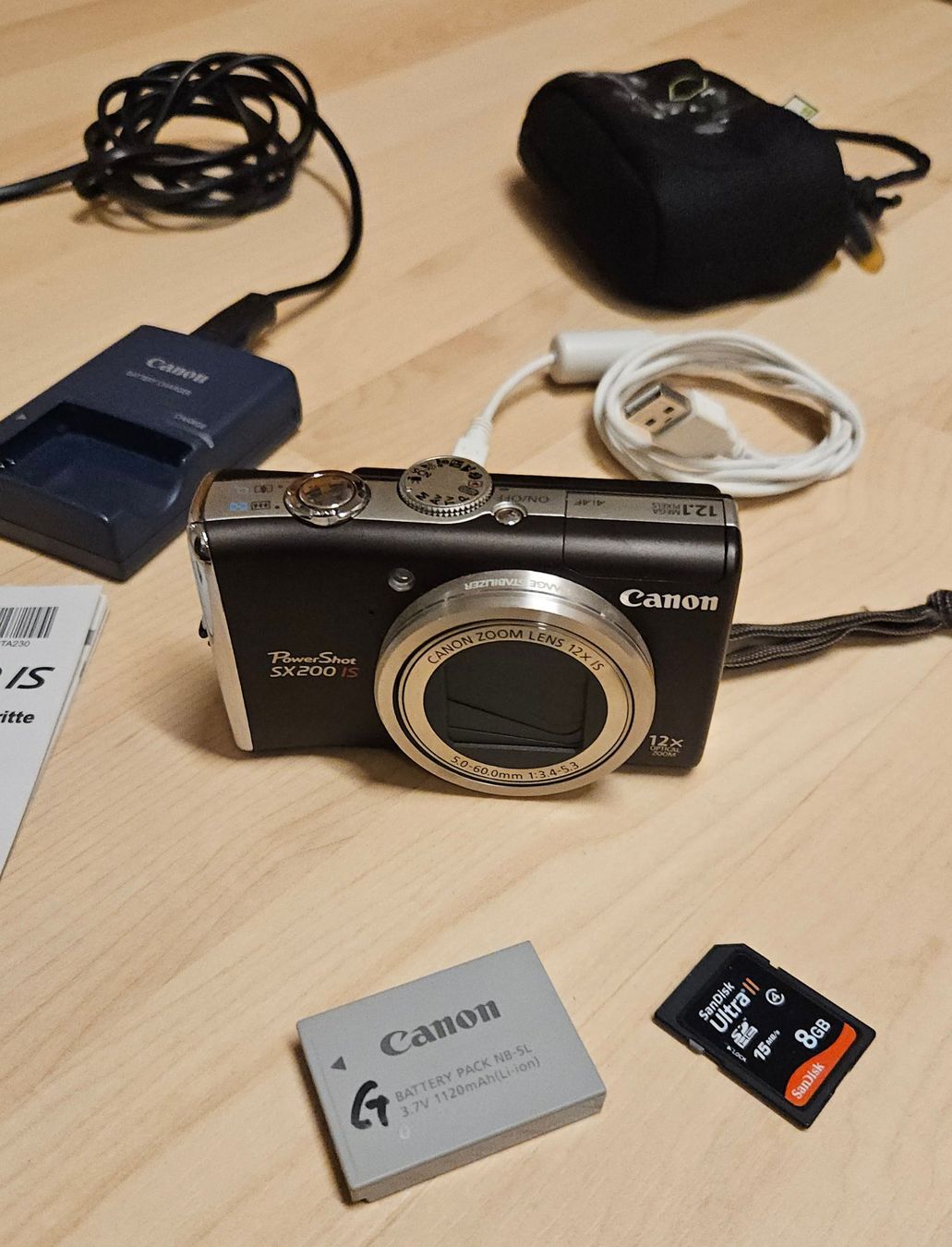 Canon Fotocamera: Canon PowerShot SX200 IS Set – Usato da Zwillikon venduto da Funfun 2