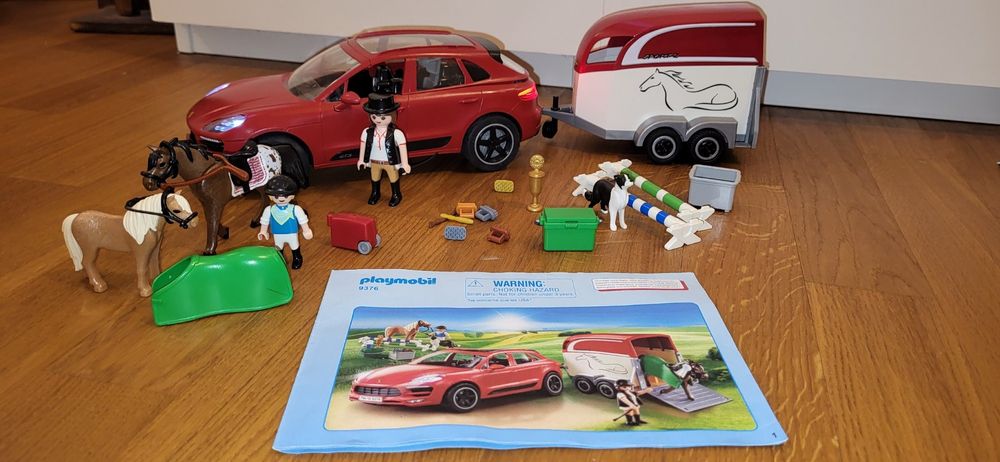 Playmobil 9376 Porsche Macan GTS mit Pferdeanhänger | Kaufen auf Ricardo