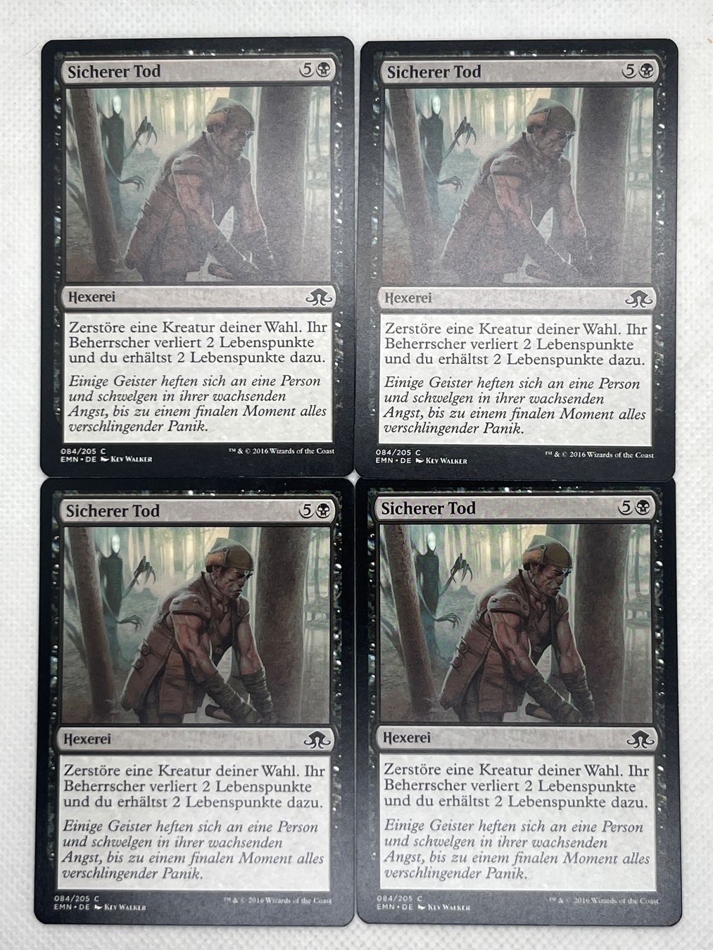 Magic The Gathering Sammelbilder & Trading cards: MTG Sicherer Tod EMN 084 Deutsch Common 4x – Gebraucht aus Hinterkappelen von Kim1992