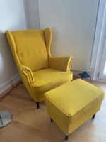 Ikea Ohrensessel mit Fussablage, Strandmon