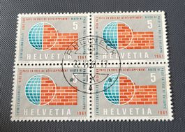 Viererblock mit Vollstempel Rheineck